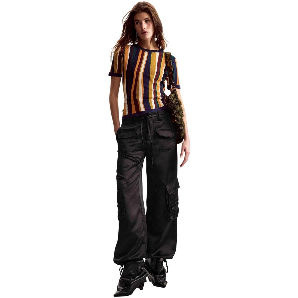 Women's T-Shirts Desigual Yellow