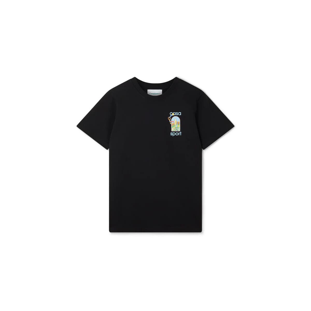 T-shirt με κοντά μανίκια Casablanca T-SHIRT LE JEU COLORÉ BLACK