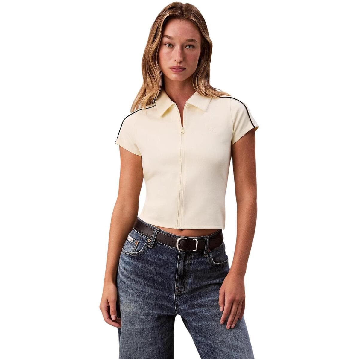 Women's T-Shirts Calvin Klein Yellow