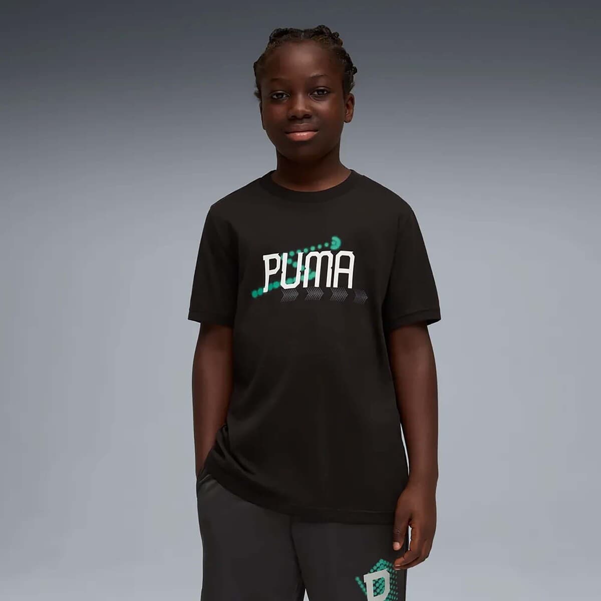 Boys' T-Shirts Puma Black