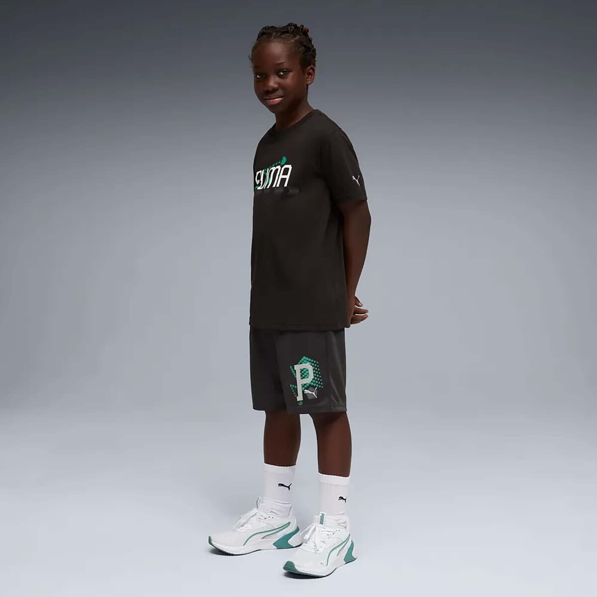 Boys' T-Shirts Puma Black