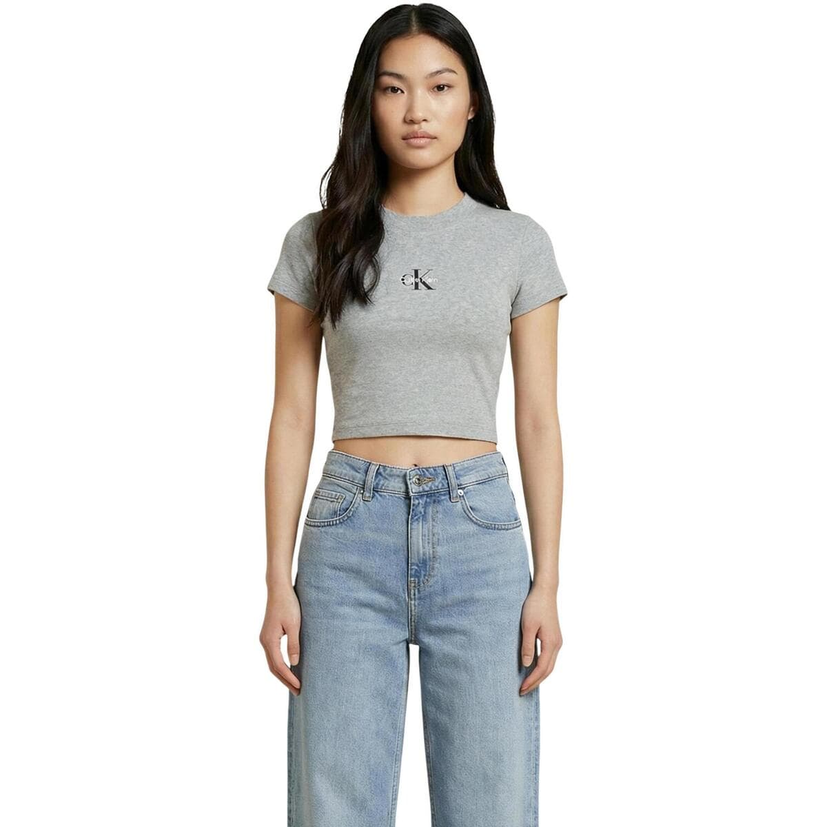Women's T-Shirts Calvin Klein Gray