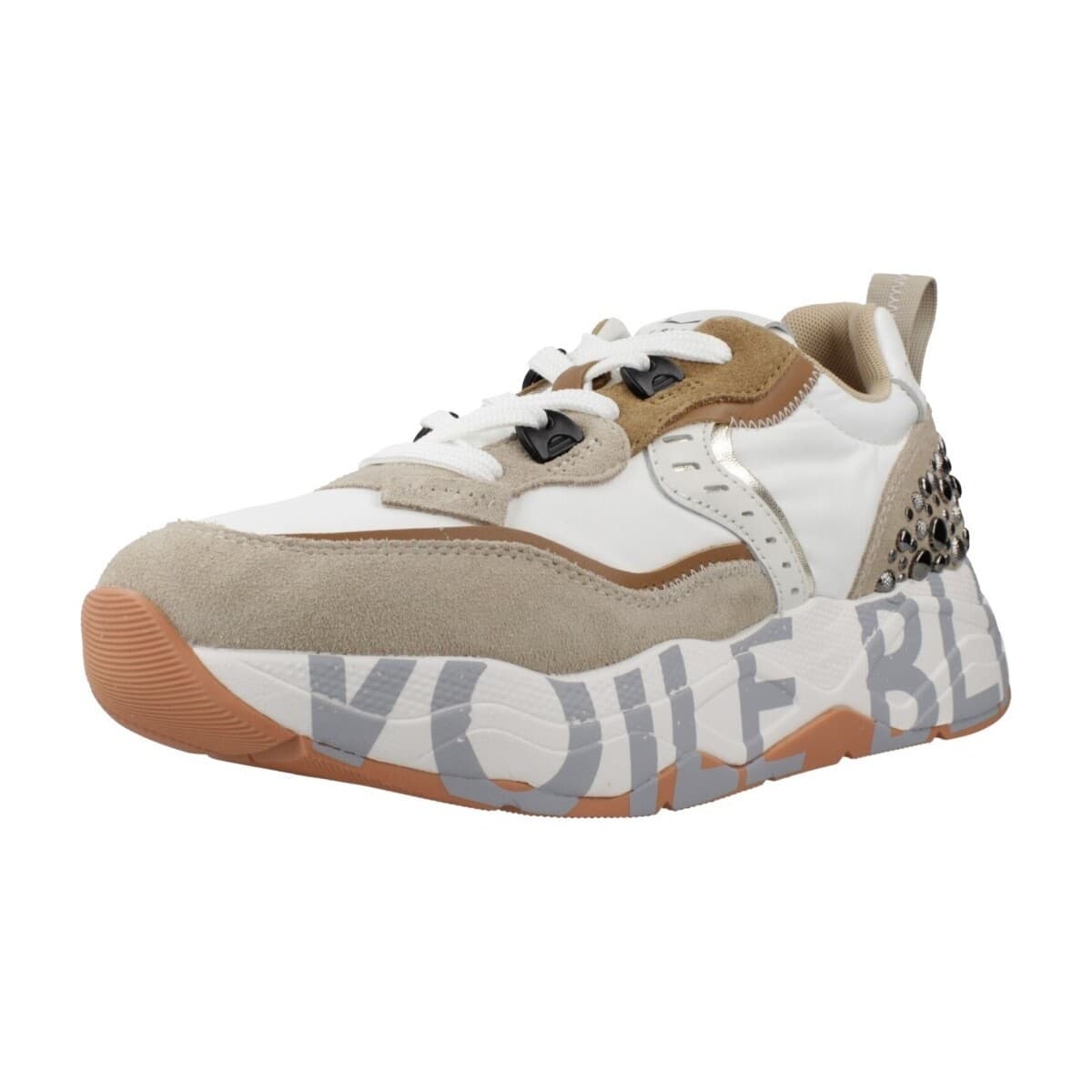 Women's Sneakers Voile Blanche Brown