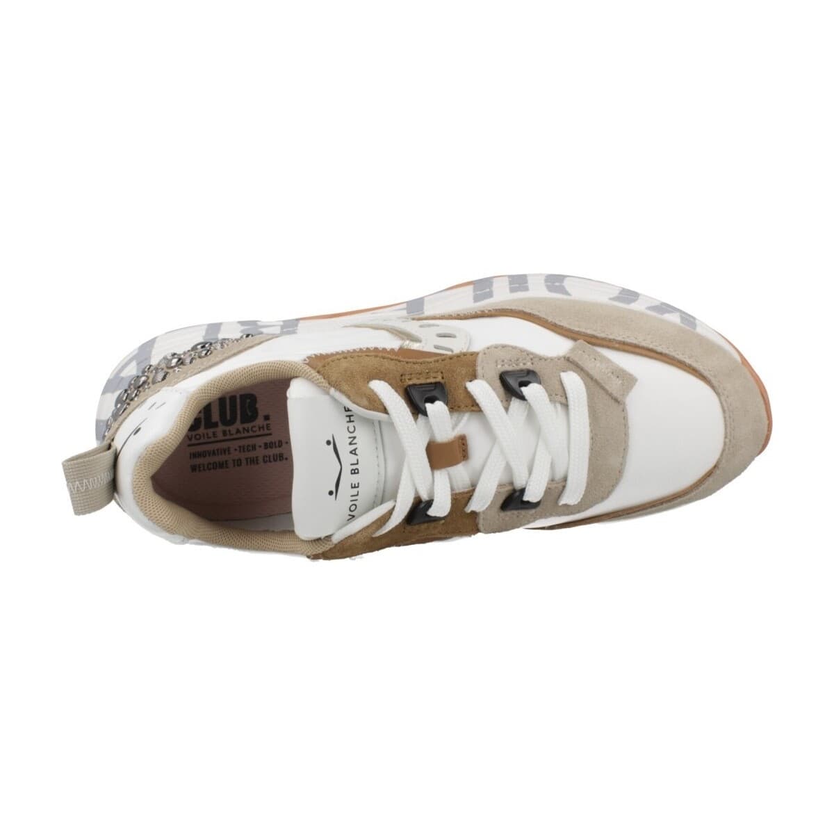 Women's Sneakers Voile Blanche Brown