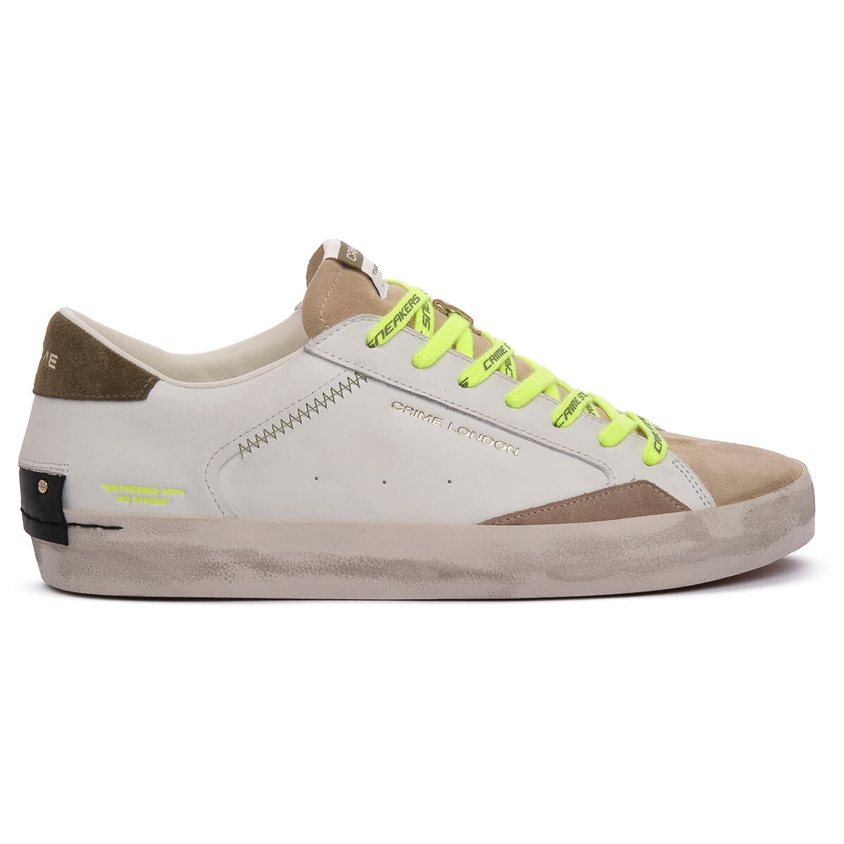 Men's Sneakers Crime London White