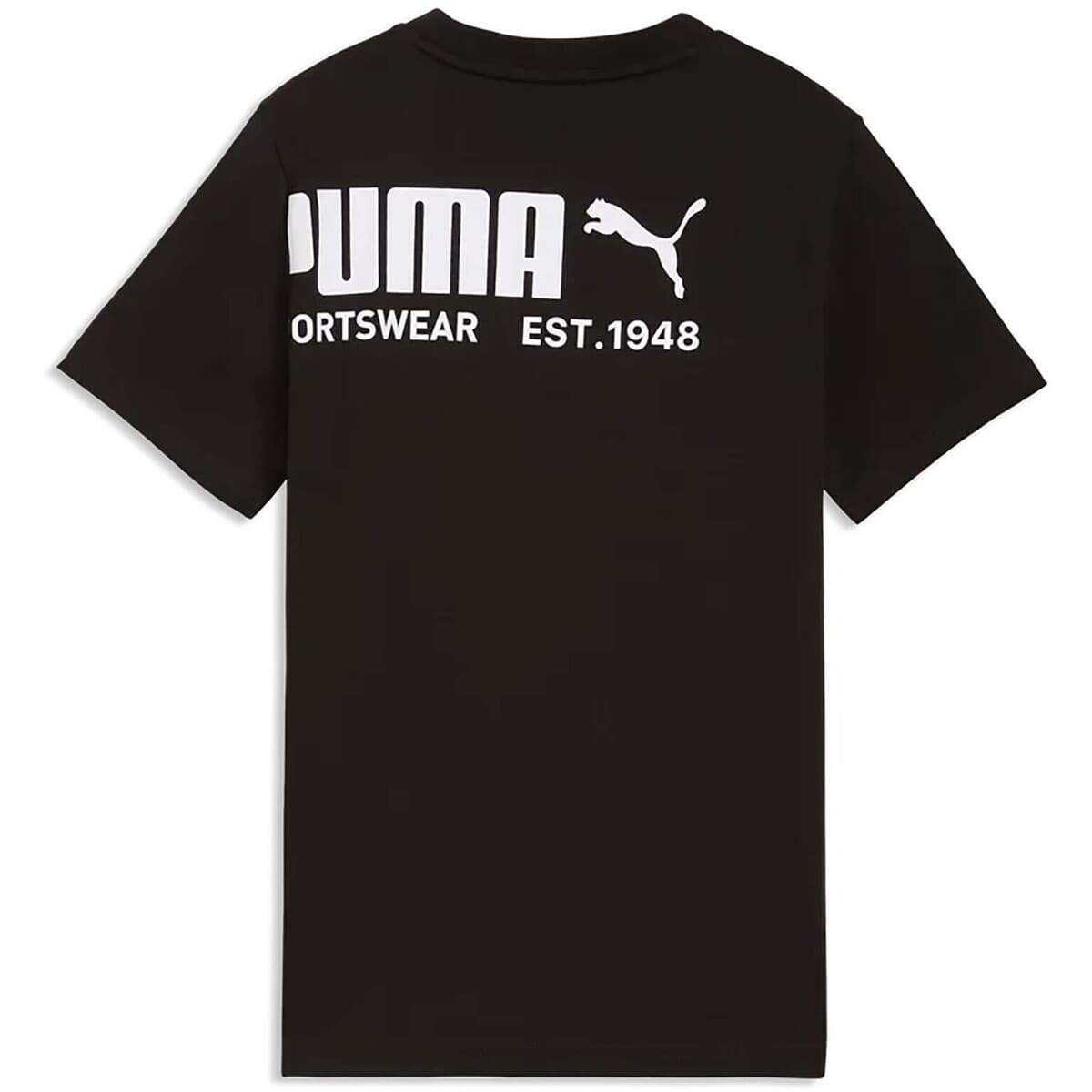 Boys' T-Shirts Puma Black