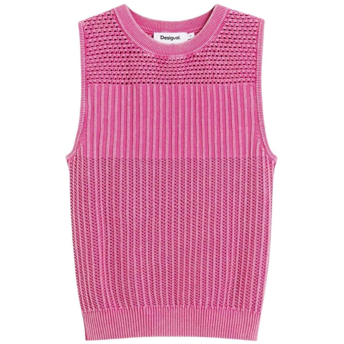 Women's Sleeveless Tops Desigual Red