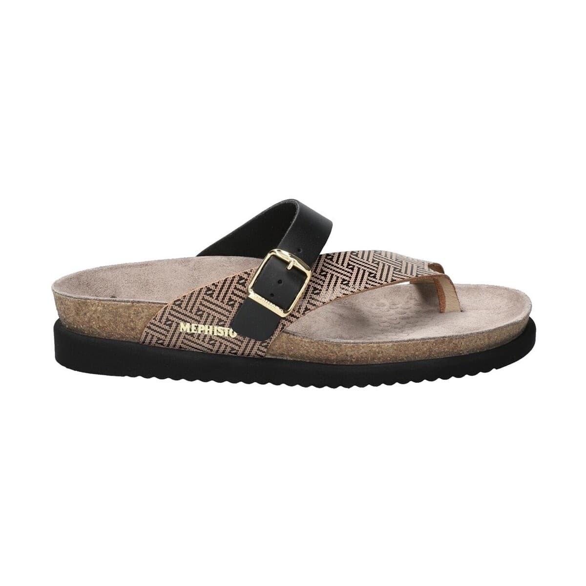 Women's Flip Flops Mephisto Brown