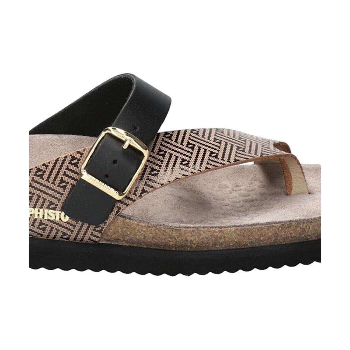 Women's Flip Flops Mephisto Brown