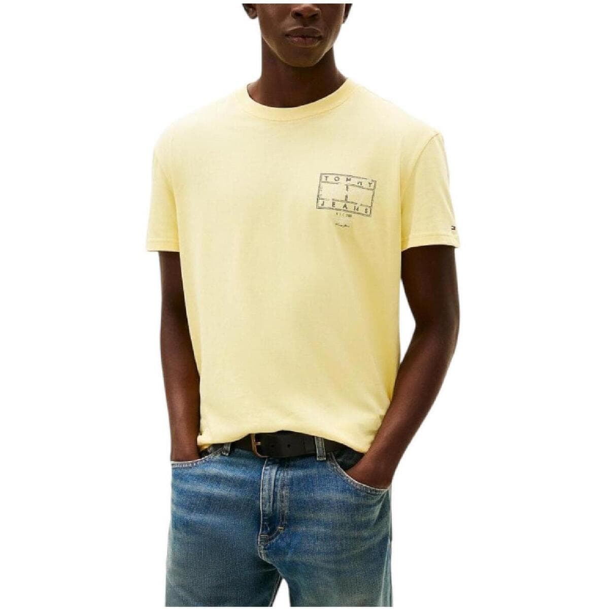 Men's T-Shirts Tommy Hilfiger Yellow