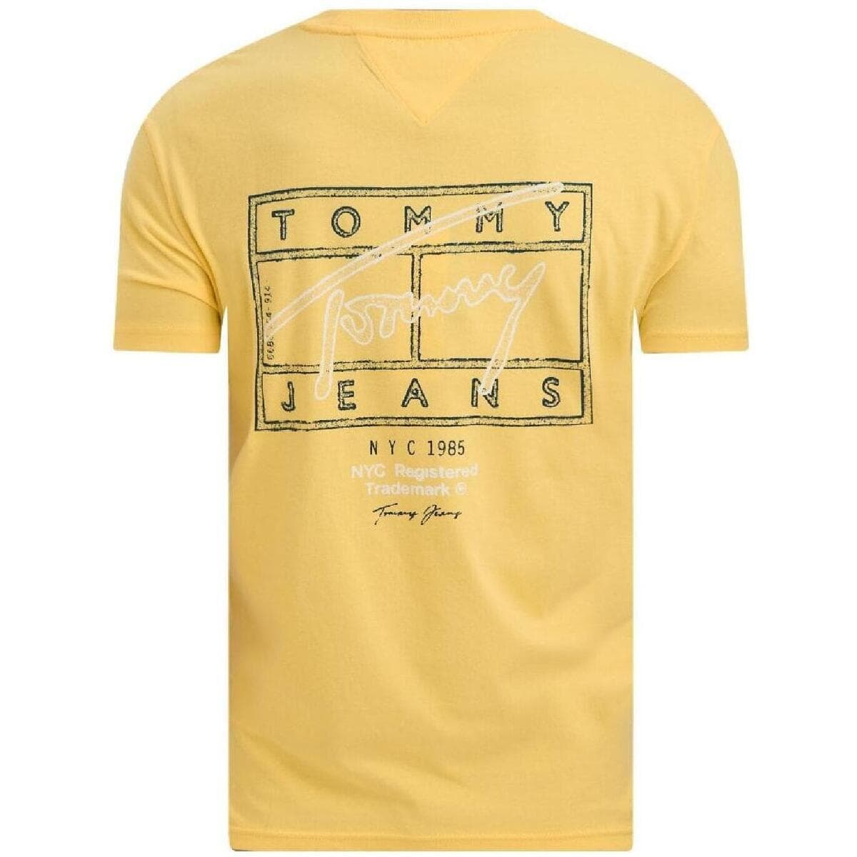 Men's T-Shirts Tommy Hilfiger Yellow