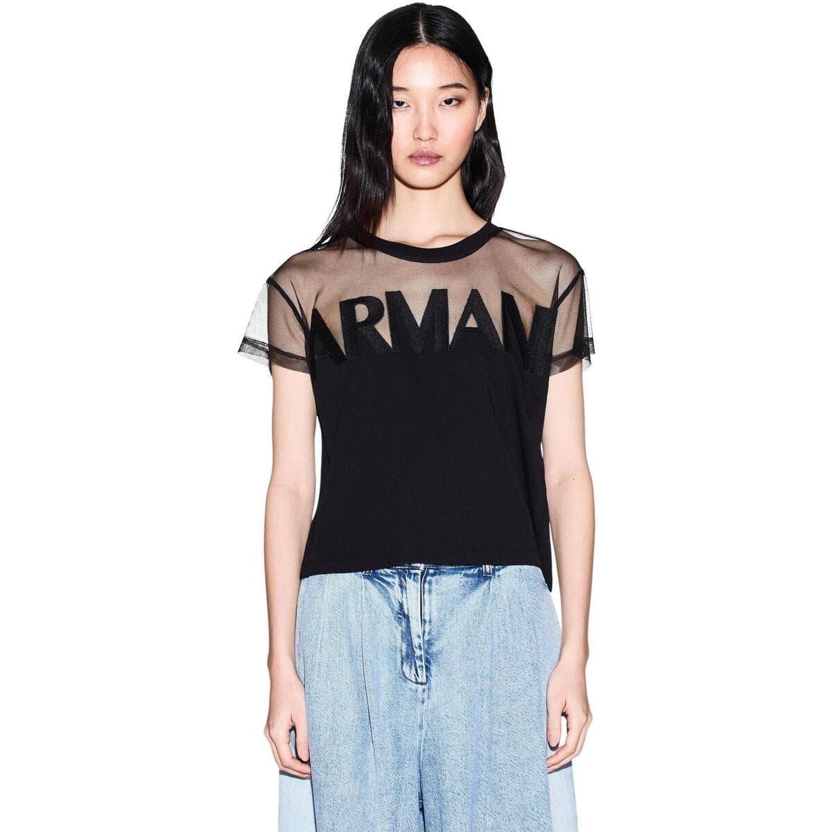 Women's T-Shirts EAX Black