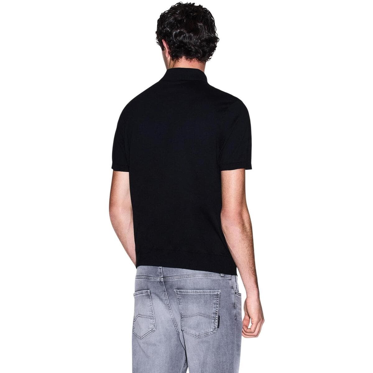 Men's Polo Shirts EAX Black