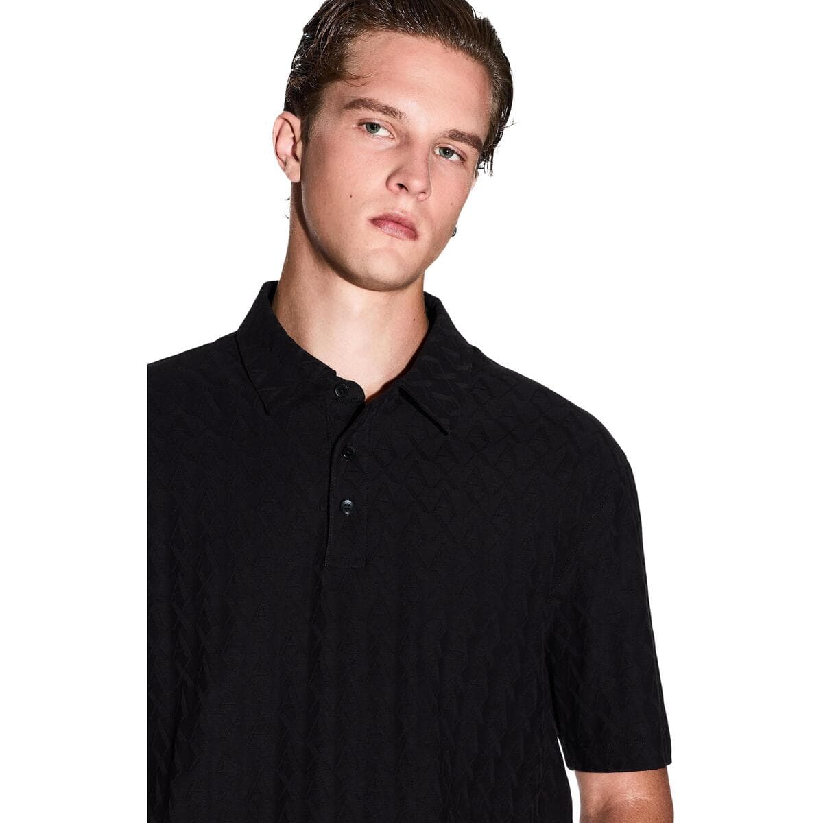 Men's Polo Shirts EAX Black