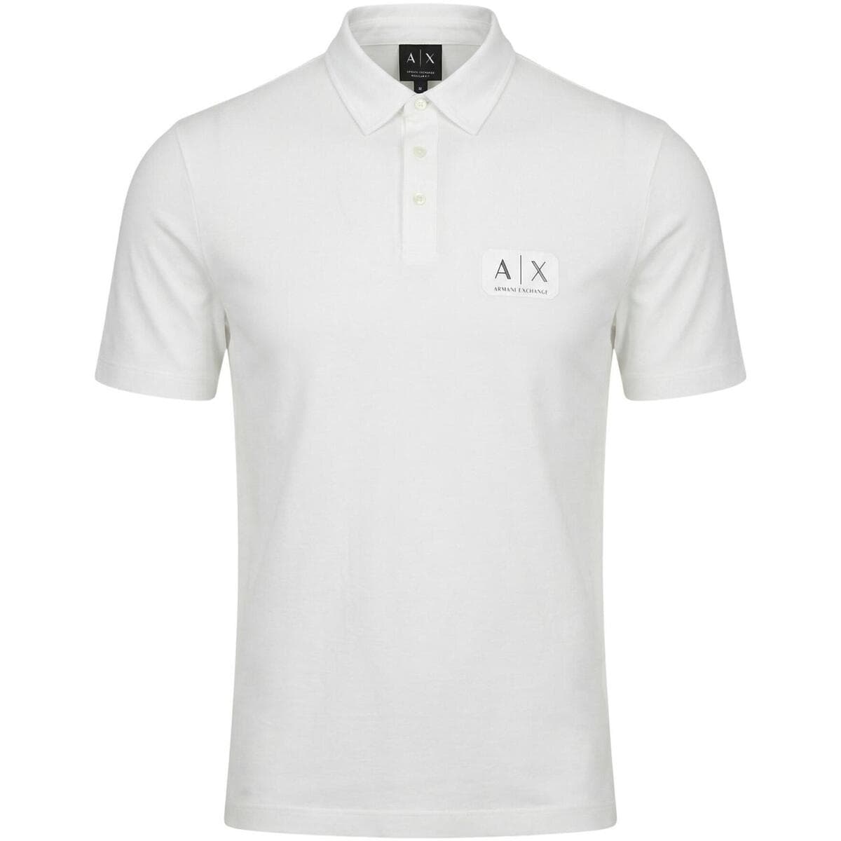 Men's Polo Shirts EAX White