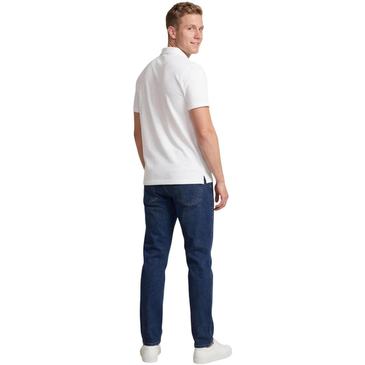 Men's Polo Shirts EAX White