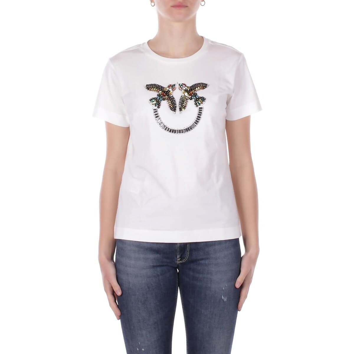 Women's T-Shirts Pinko White