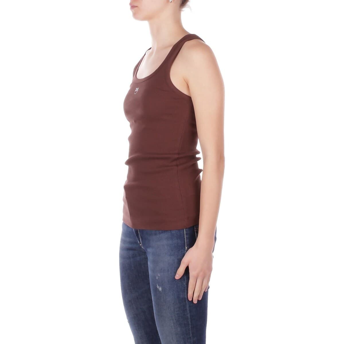 Women's Sleeveless Tops Pinko Brown
