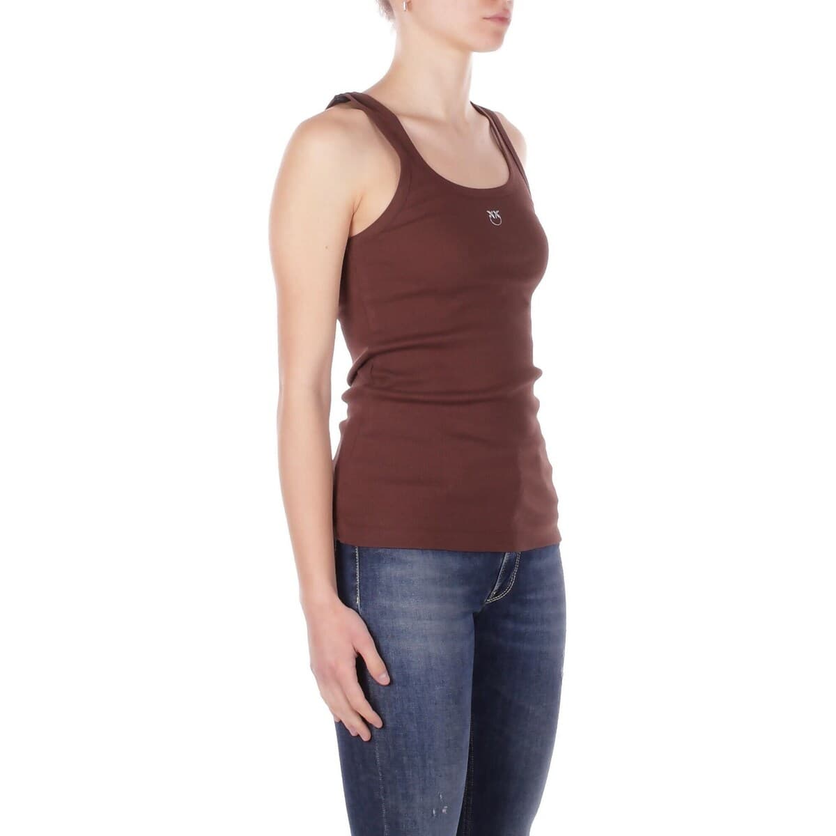 Women's Sleeveless Tops Pinko Brown