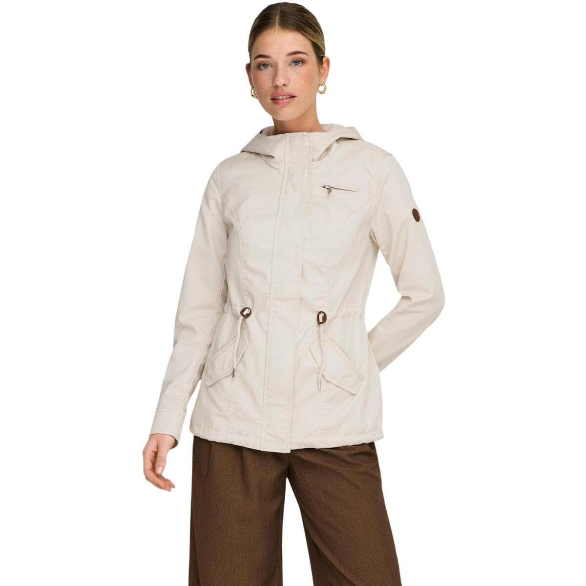 Women's Parkas Only Beige