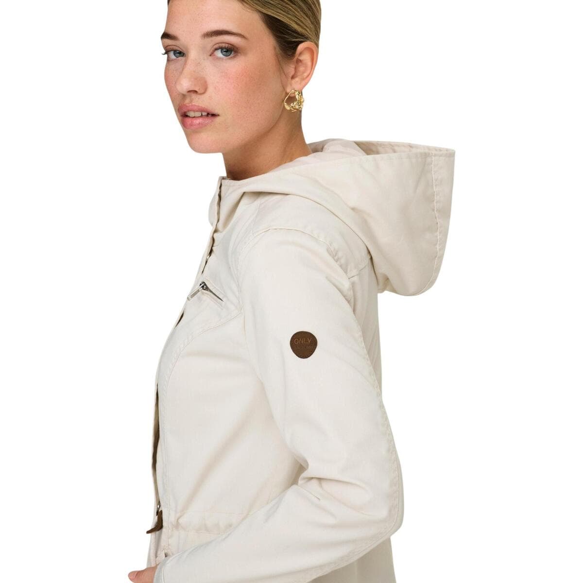 Women's Parkas Only Beige