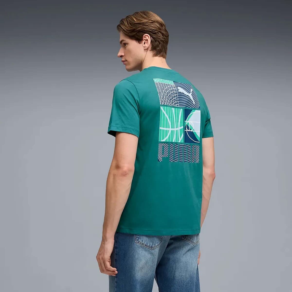 Men's Sports T-Shirts Puma Green