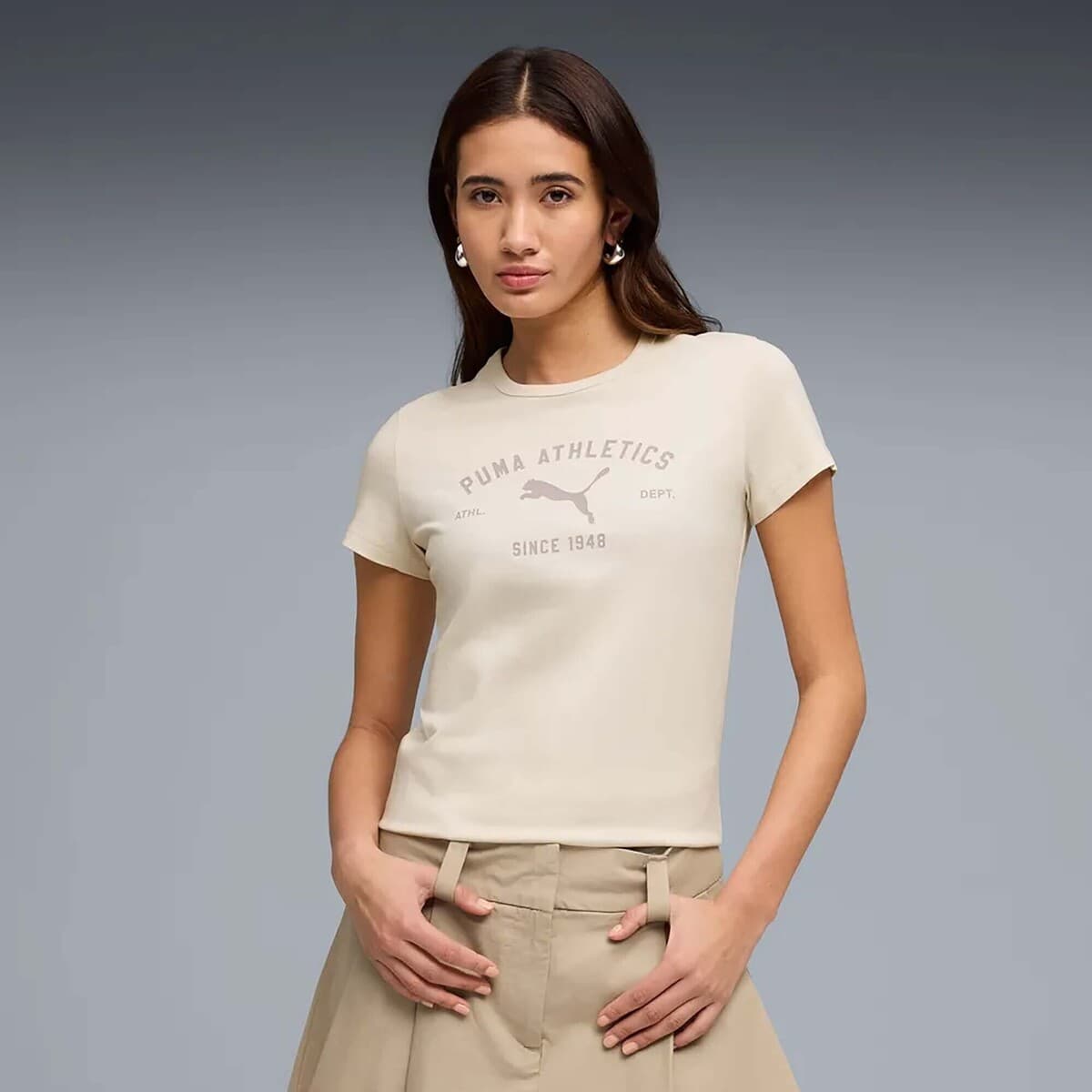 Women's T-Shirts Puma Beige