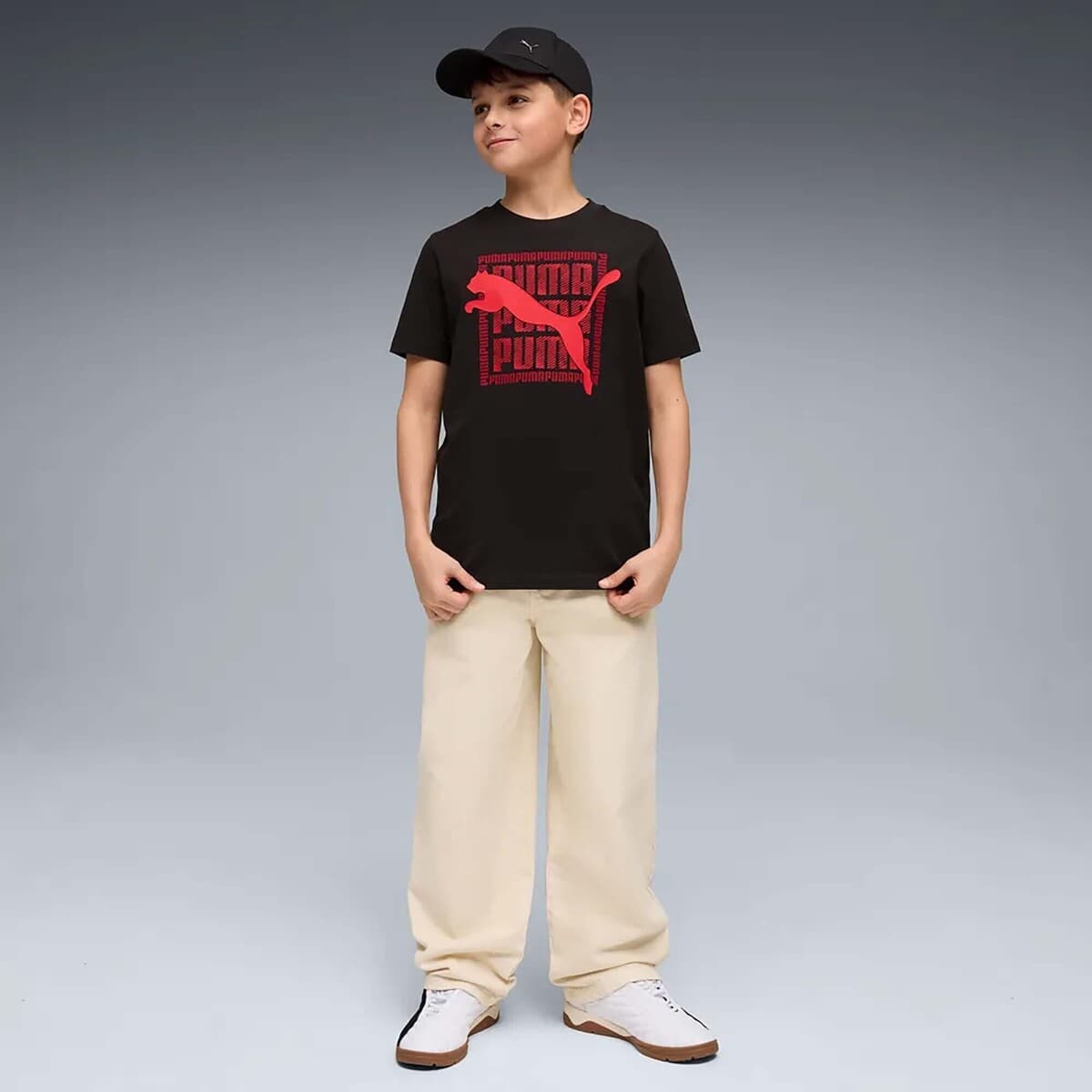 Boys' T-Shirts Puma Black
