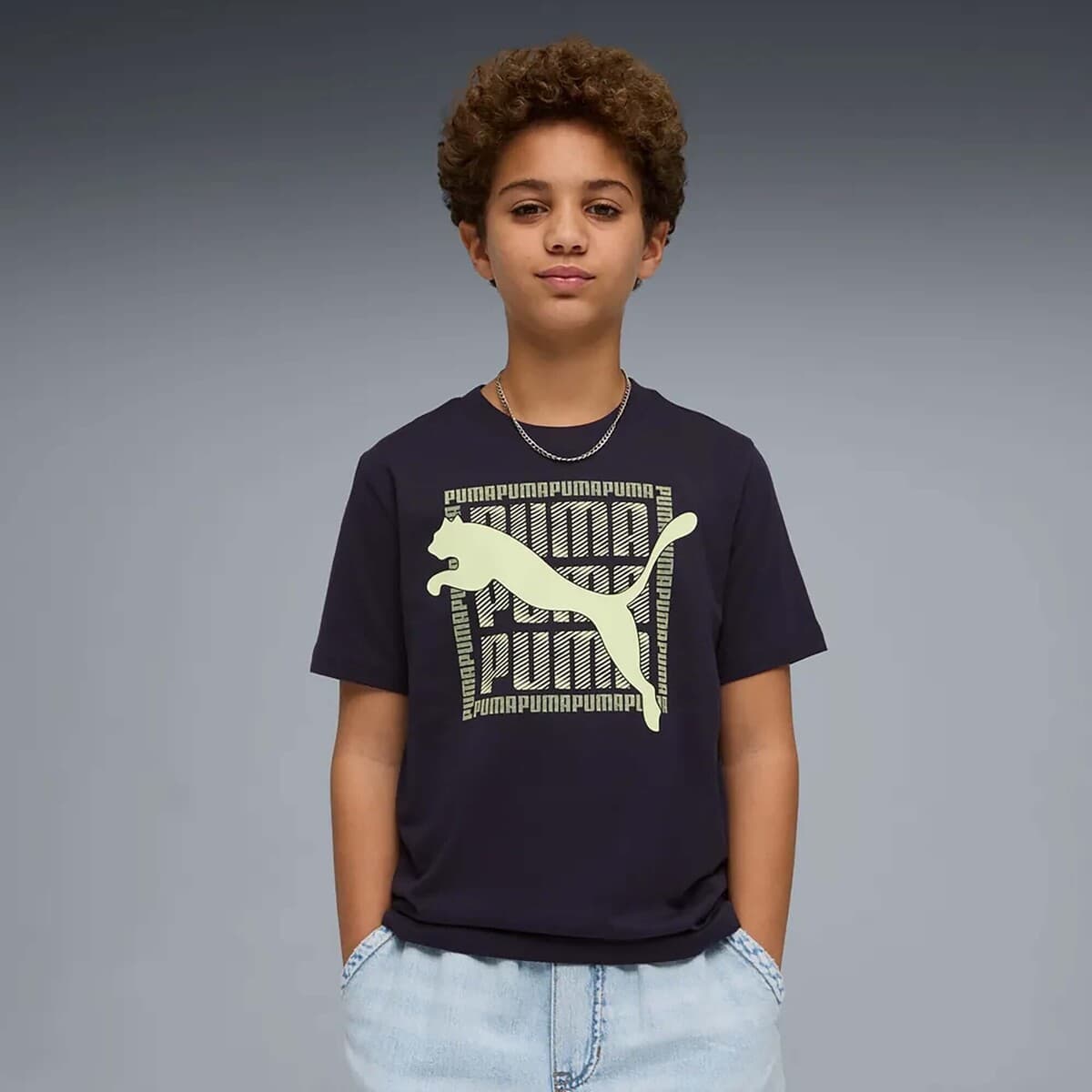 Boys' T-Shirts Puma Blue