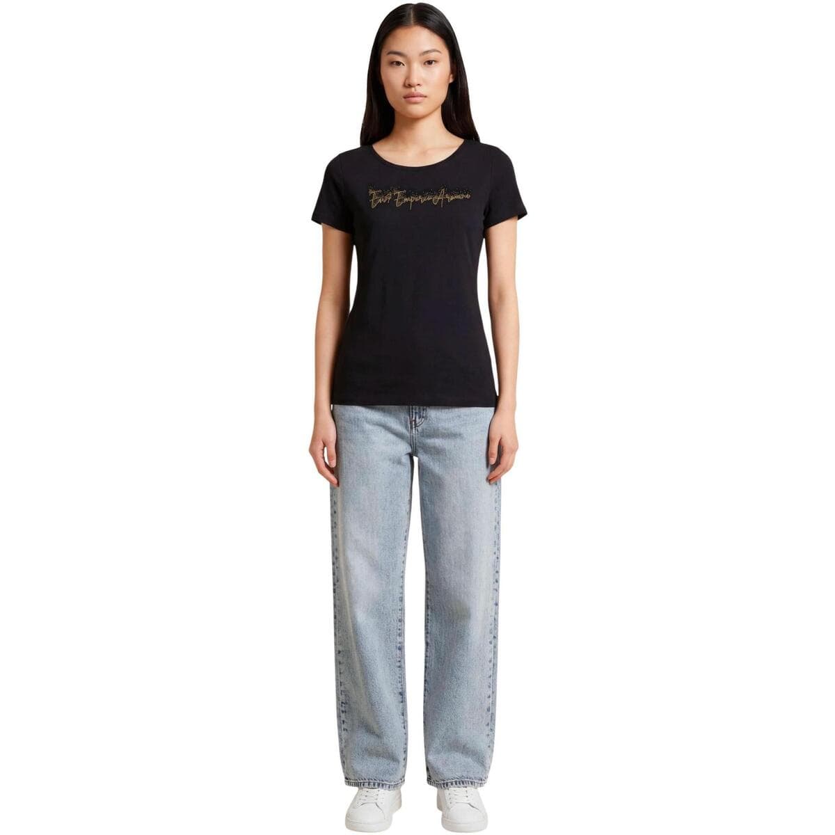 Women's T-Shirts EA7 Black