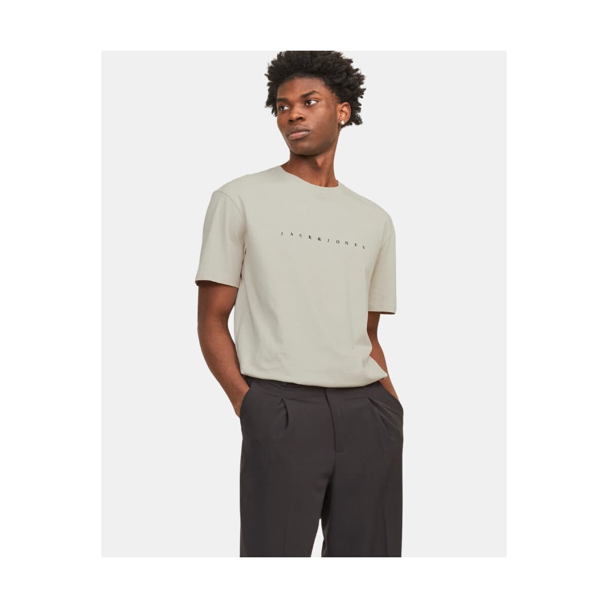 Men's T-Shirts Jack & Jones Beige
