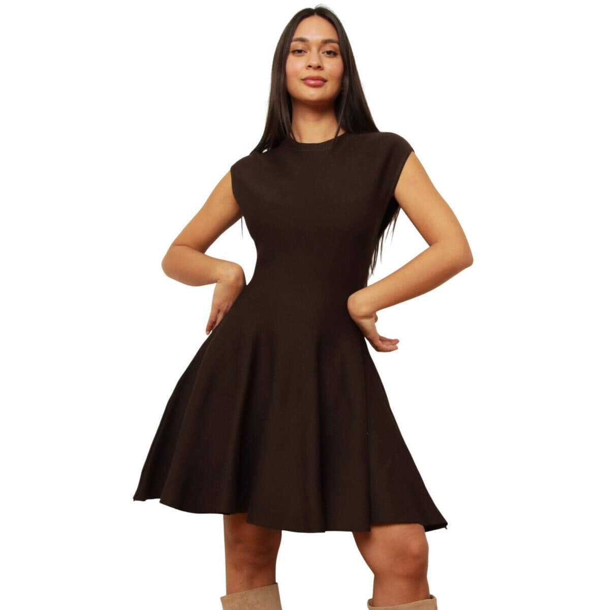 Κοντά Φορέματα La Modeuse 77373_P183395