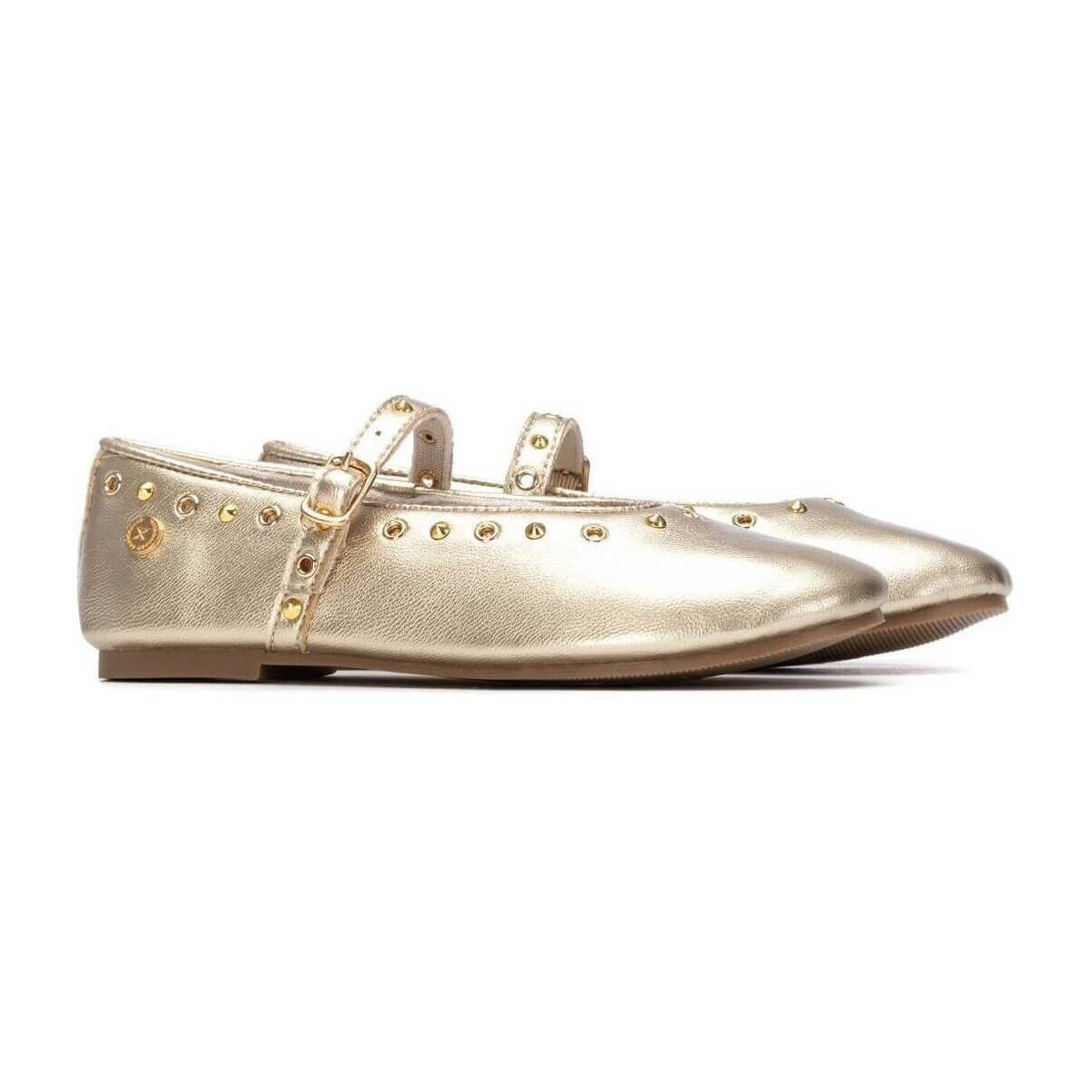 Women's Ballet Flats Xti Gold