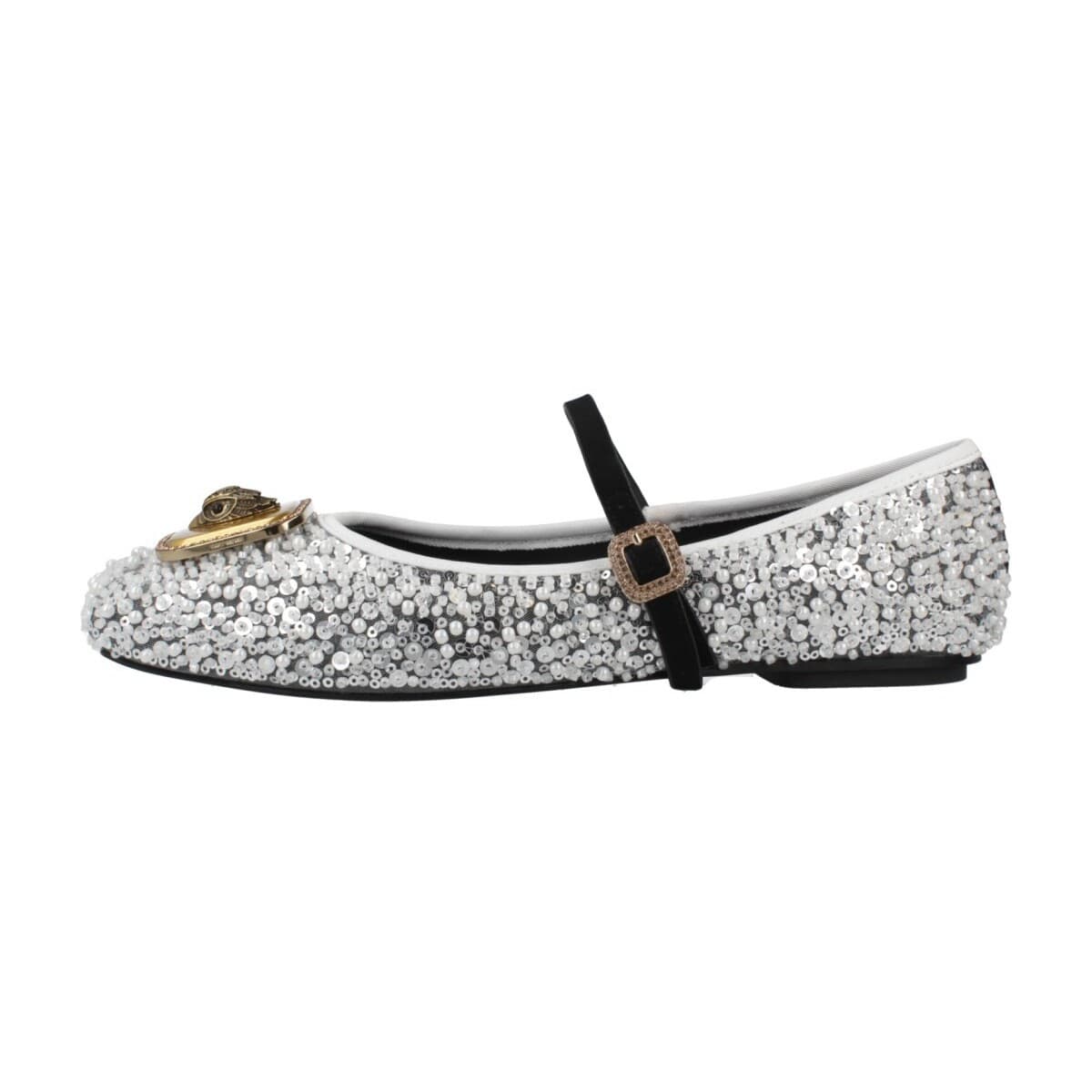 Women's Ballet Flats Kurt Geiger London White