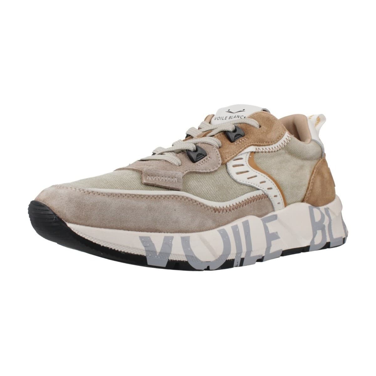 Men's Sneakers Voile Blanche Brown