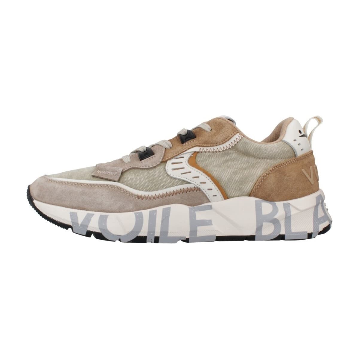Men's Sneakers Voile Blanche Brown