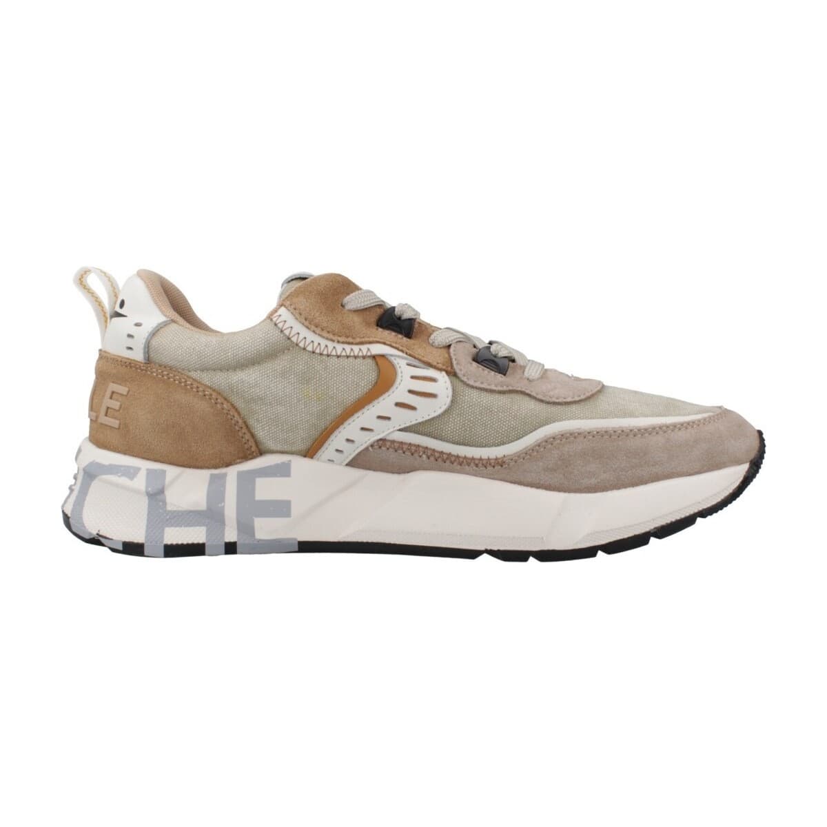 Men's Sneakers Voile Blanche Brown