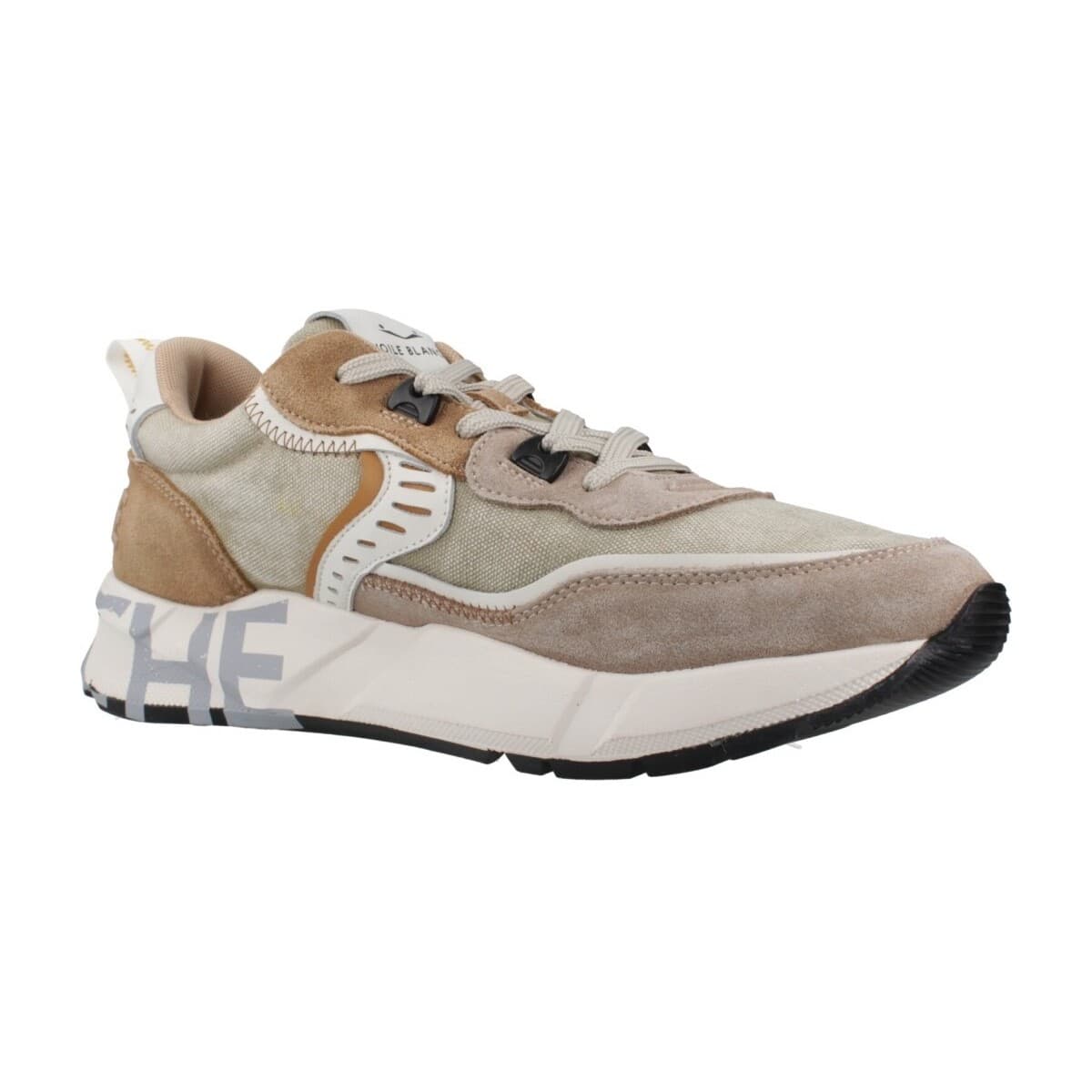Men's Sneakers Voile Blanche Brown