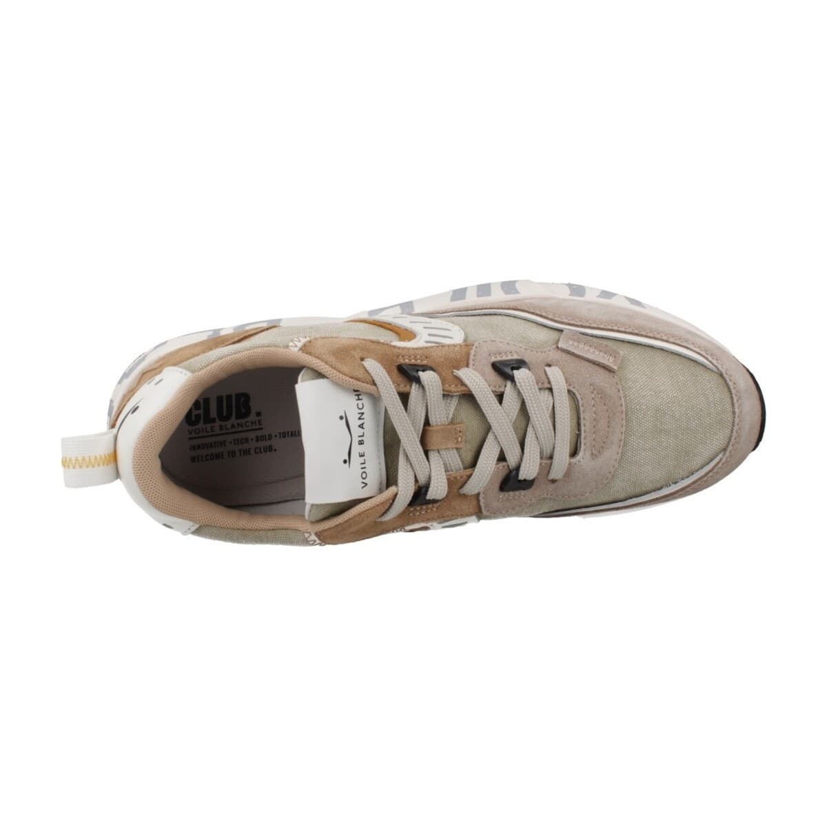 Men's Sneakers Voile Blanche Brown
