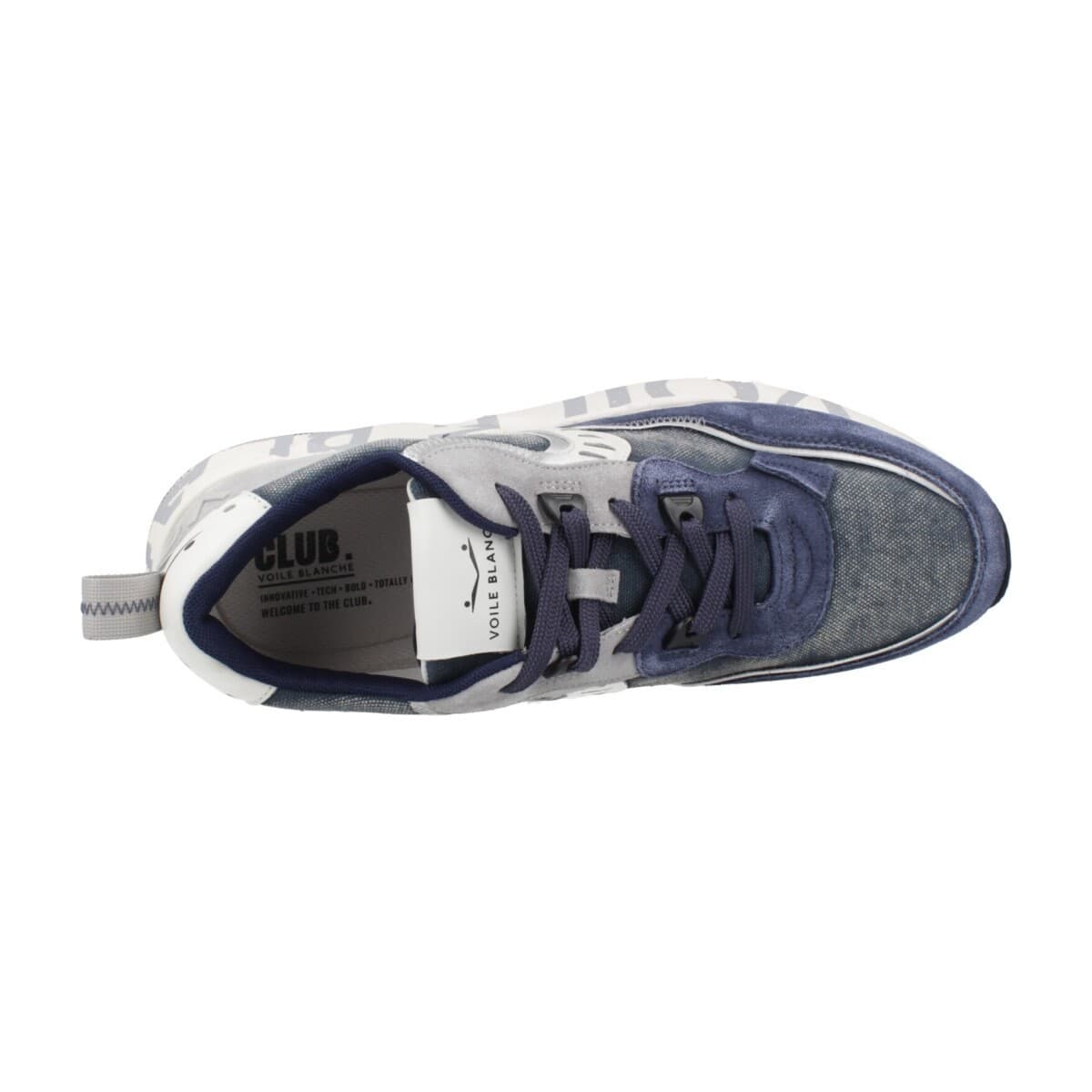Men's Sneakers Voile Blanche Blue