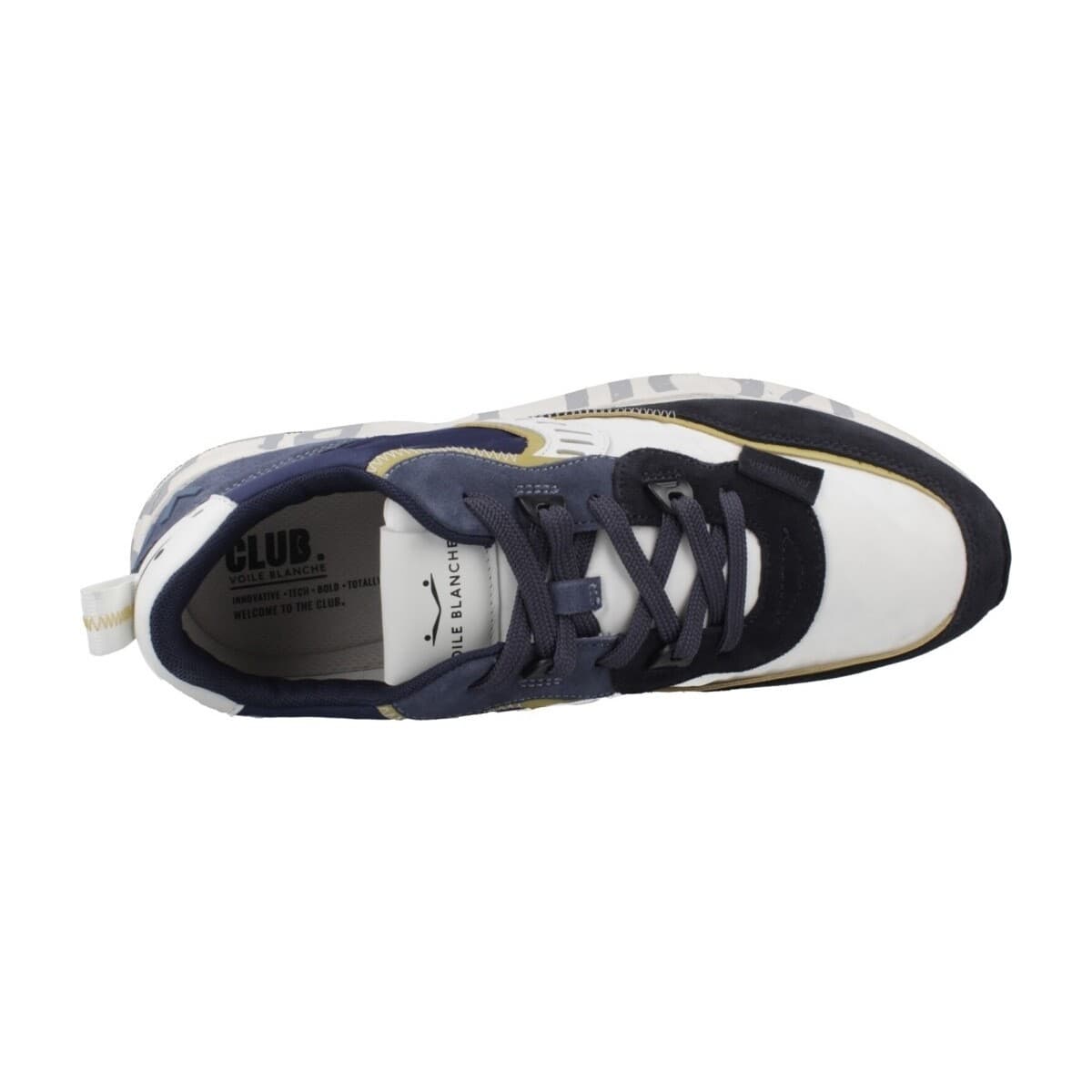 Men's Sneakers Voile Blanche Blue