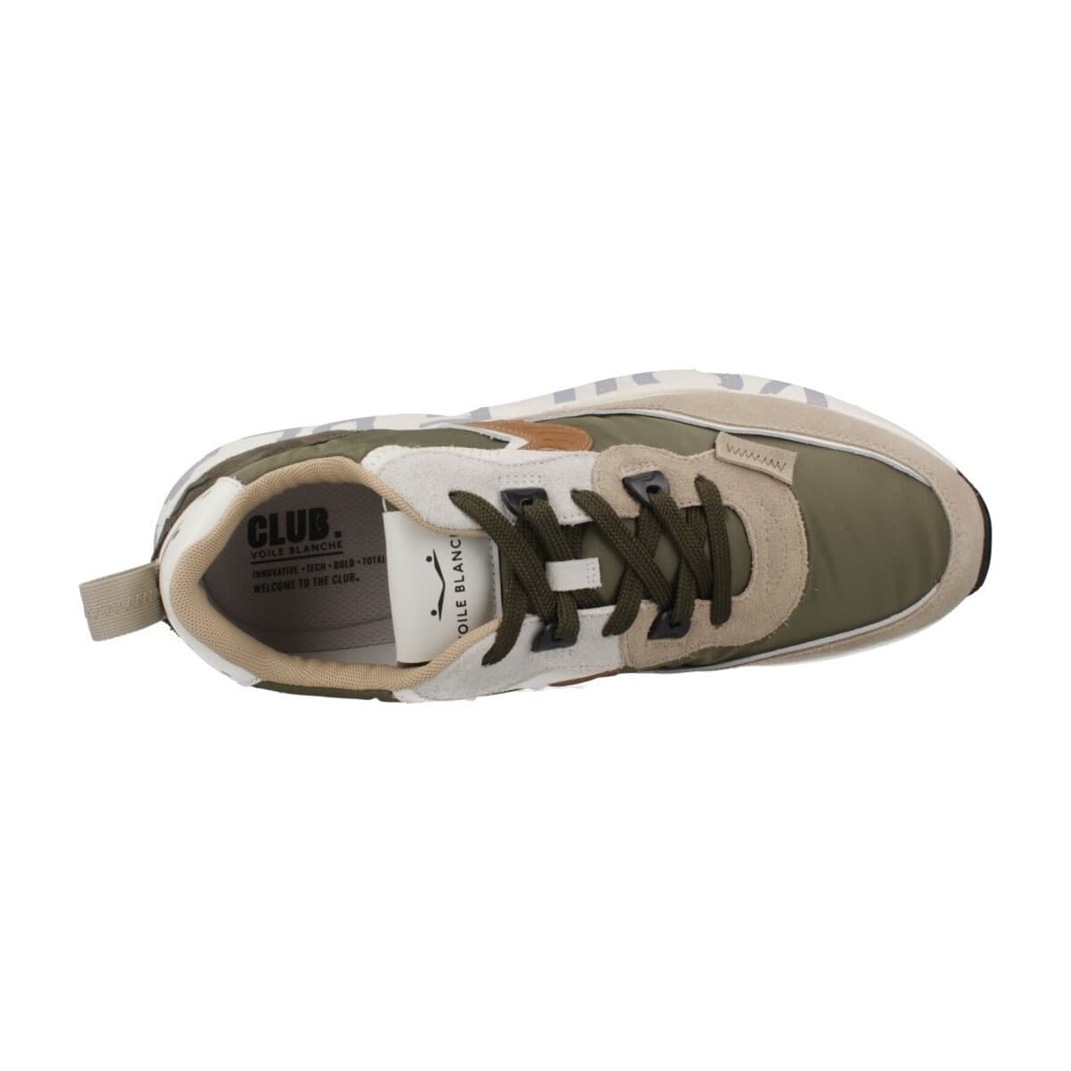 Men's Sneakers Voile Blanche Green