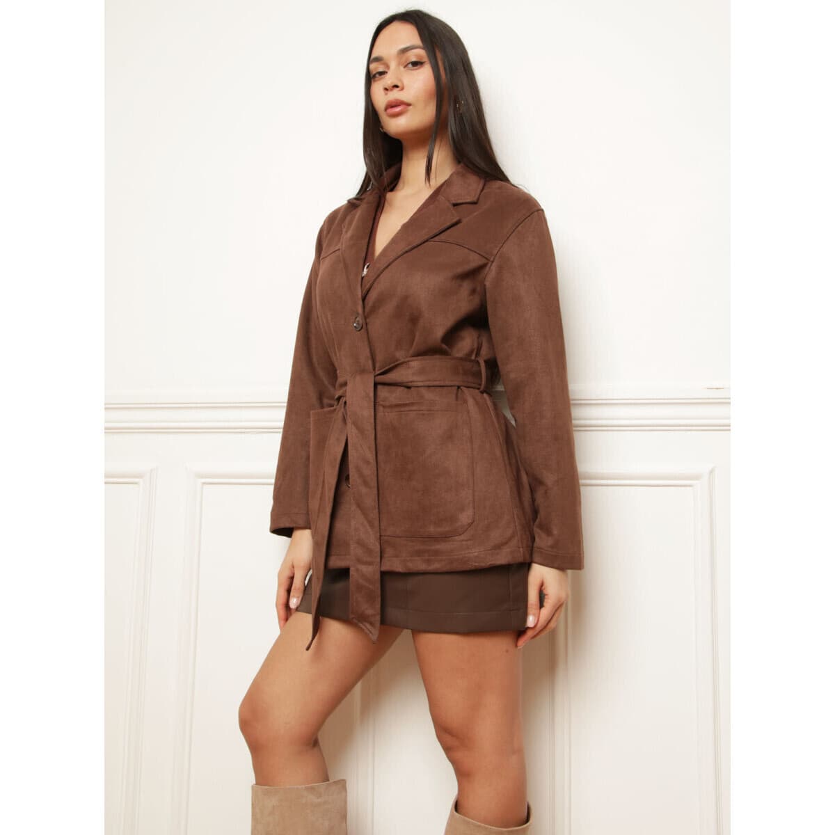 Women's Blazers La Modeuse Brown