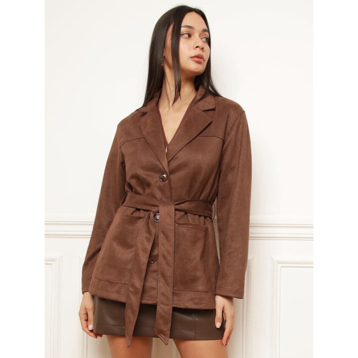 Women's Blazers La Modeuse Brown