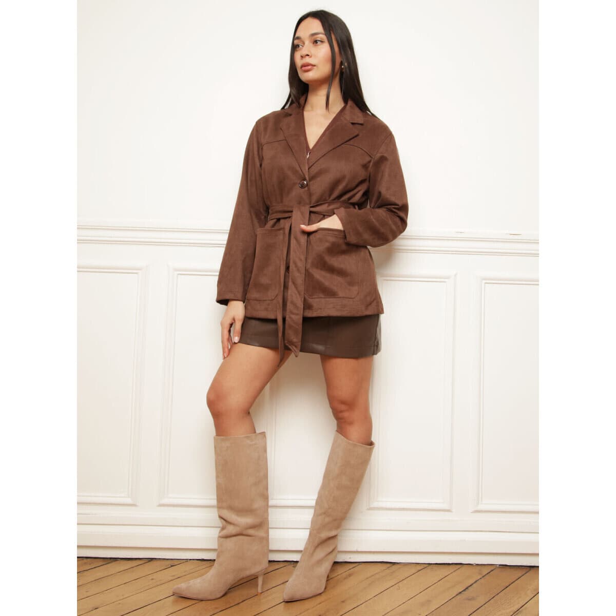 Women's Blazers La Modeuse Brown