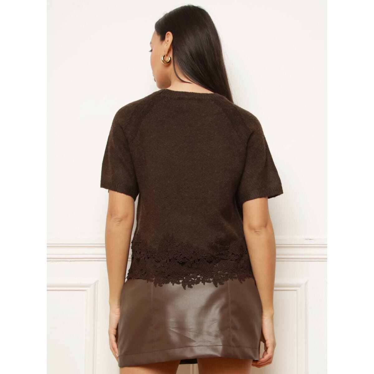 Women's Sweaters La Modeuse Brown