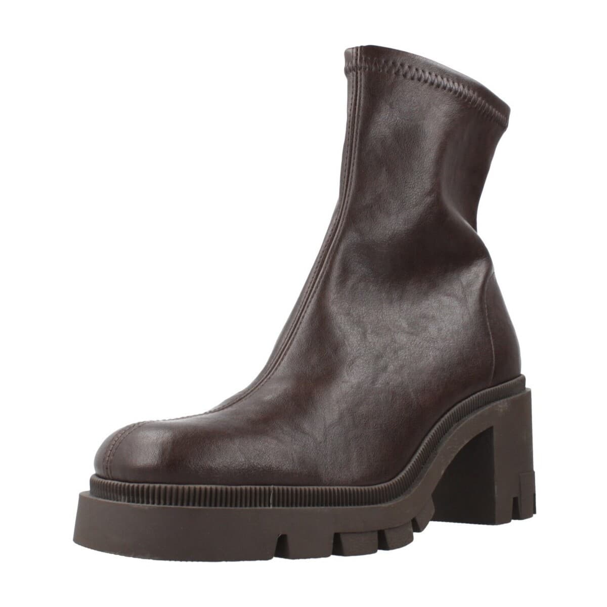 Women's Ankle Boots Miss Elastic Brown