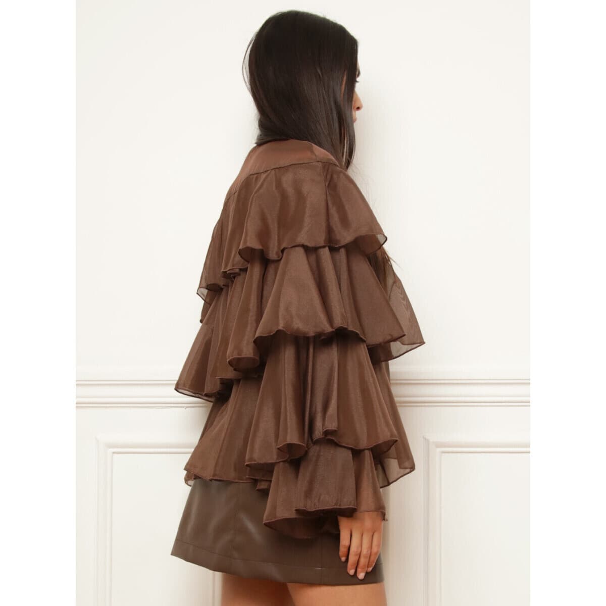 Women's Shirts La Modeuse Brown