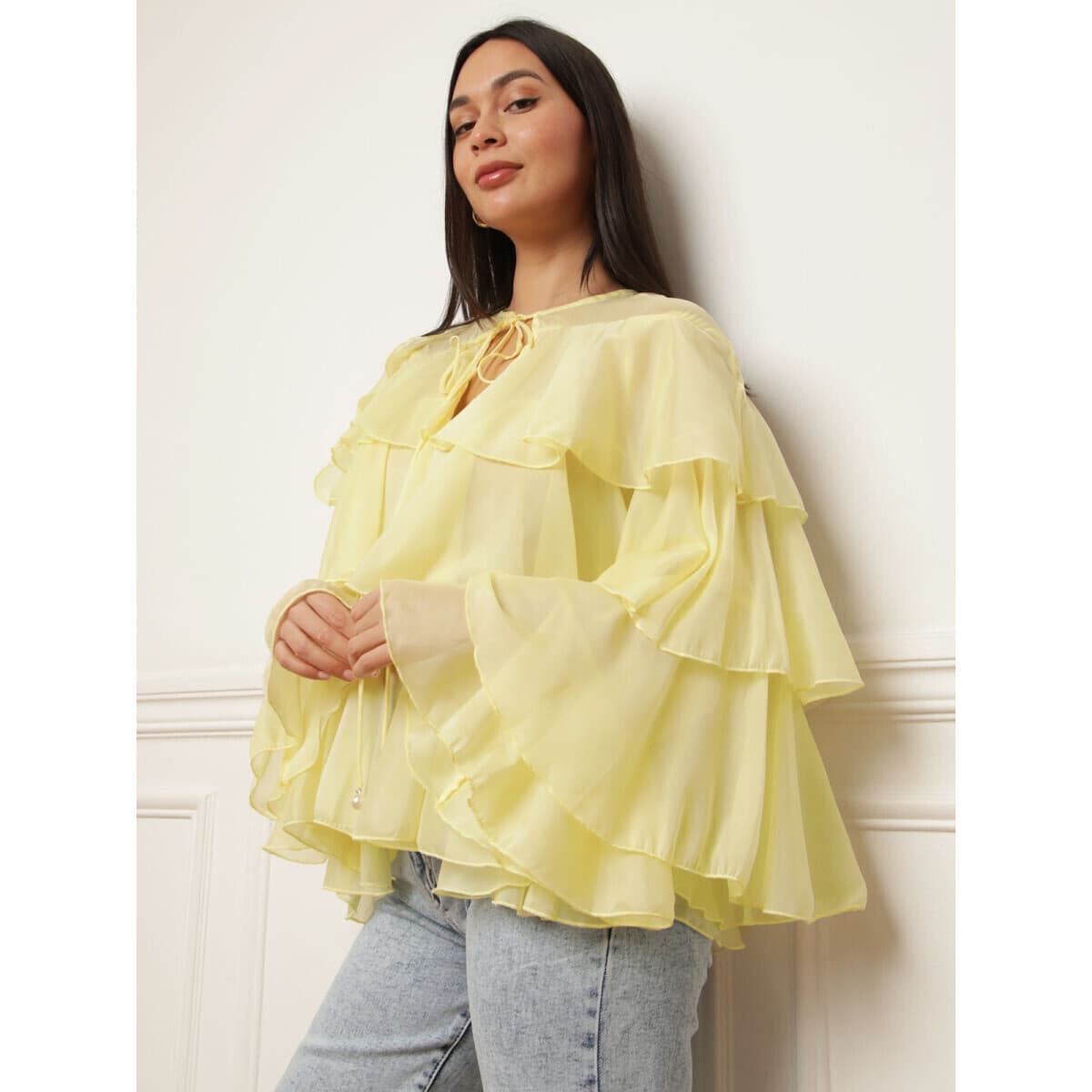 Women's Shirts La Modeuse Yellow