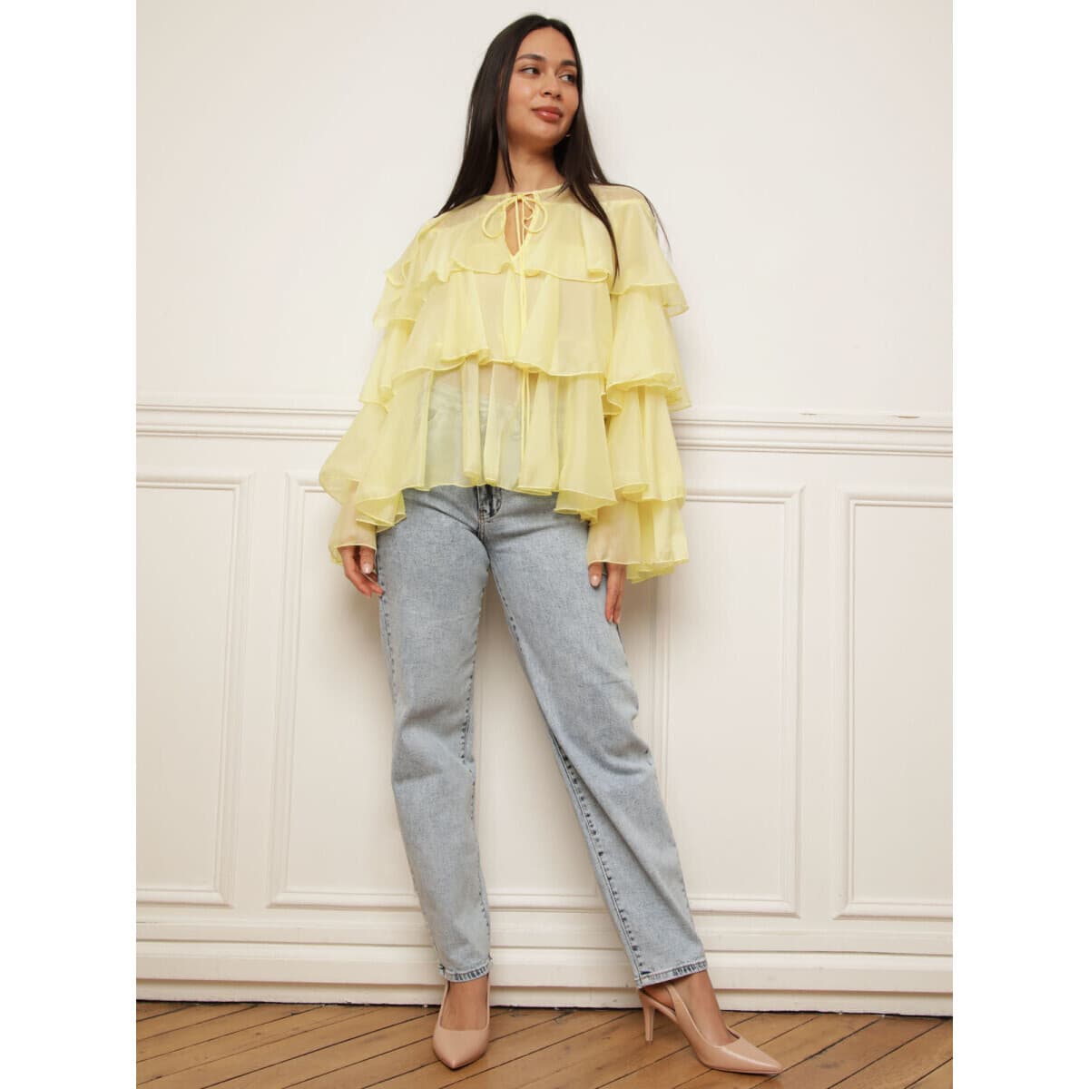 Women's Shirts La Modeuse Yellow